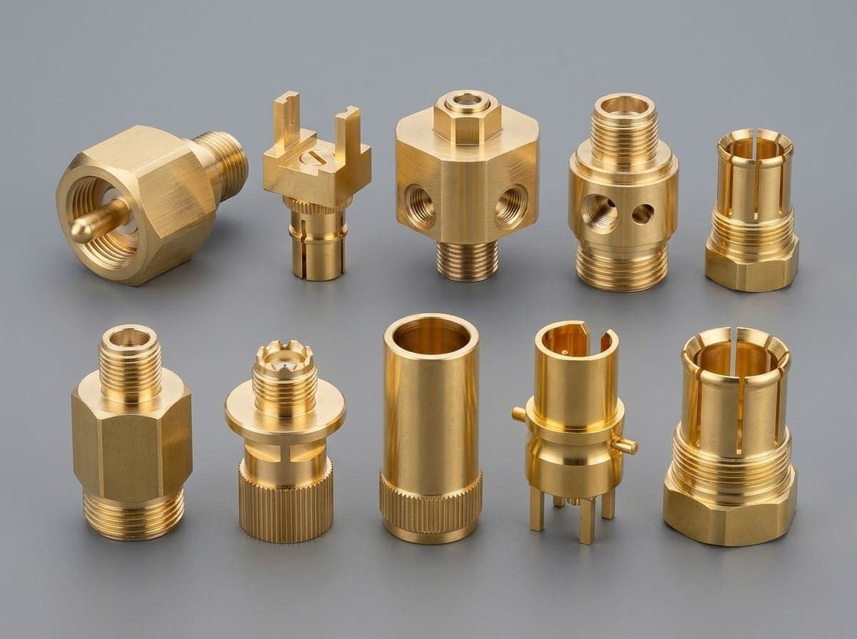 Brass RF Connector Components